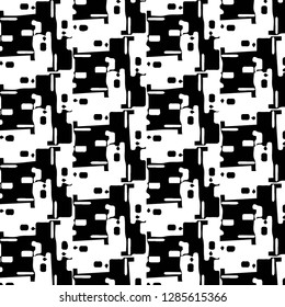 Abstract vector monochrome background. Halftone illustration pattern