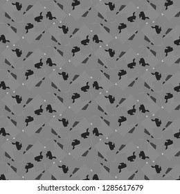 Abstract vector monochrome background. Halftone illustration pattern