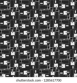 Abstract vector monochrome background. Halftone illustration pattern