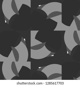 Abstract vector monochrome background. Halftone illustration pattern
