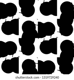 Abstract vector monochrome background. Halftone illustration pattern
