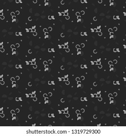 Abstract vector monochrome background. Halftone illustration pattern