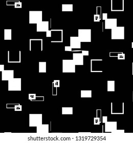 Abstract vector monochrome background. Halftone illustration pattern