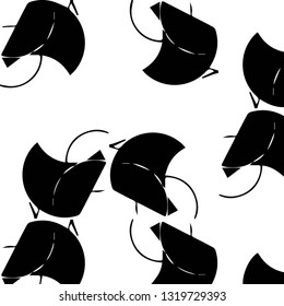 Abstract vector monochrome background. Halftone illustration pattern