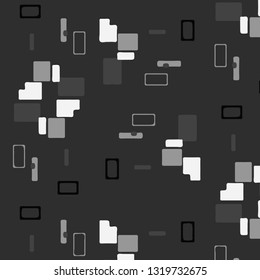 Abstract vector monochrome background. Halftone illustration pattern