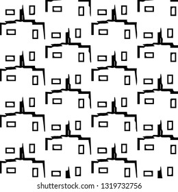 Abstract vector monochrome background. Halftone illustration pattern