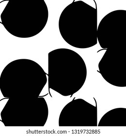 Abstract vector monochrome background. Halftone illustration pattern