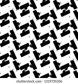 Abstract vector monochrome background. Halftone illustration pattern
