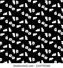 Abstract vector monochrome background. Halftone illustration pattern