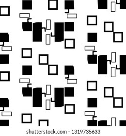 Abstract vector monochrome background. Halftone illustration pattern