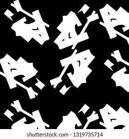 Abstract vector monochrome background. Halftone illustration pattern