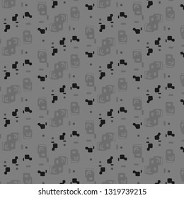 Abstract vector monochrome background. Halftone illustration pattern