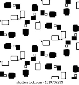 Abstract vector monochrome background. Halftone illustration pattern