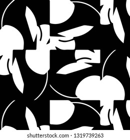 Abstract vector monochrome background. Halftone illustration pattern