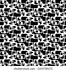 Abstract vector monochrome background. Halftone illustration pattern