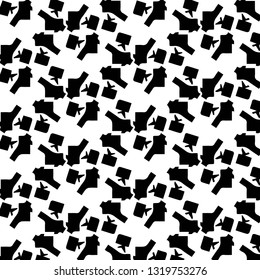 Abstract vector monochrome background. Halftone illustration pattern