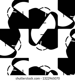 Abstract vector monochrome background. Halftone illustration pattern