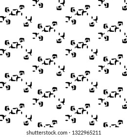 Abstract vector monochrome background. Halftone illustration pattern