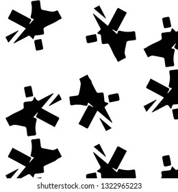 Abstract vector monochrome background. Halftone illustration pattern