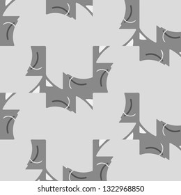 Abstract vector monochrome background. Halftone illustration pattern