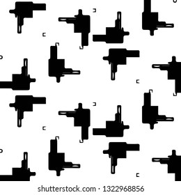 Abstract vector monochrome background. Halftone illustration pattern