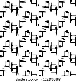 Abstract vector monochrome background. Halftone illustration pattern