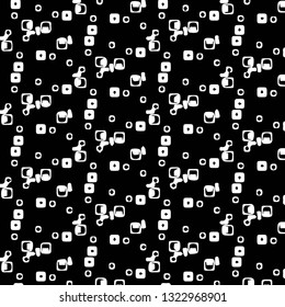 Abstract vector monochrome background. Halftone illustration pattern