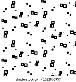 Abstract vector monochrome background. Halftone illustration pattern
