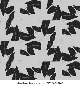 Abstract vector monochrome background. Halftone illustration pattern