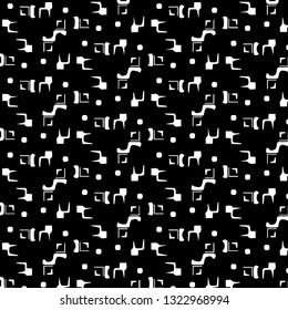 Abstract vector monochrome background. Halftone illustration pattern