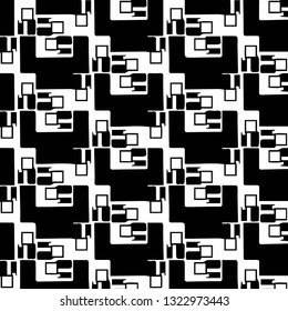 Abstract vector monochrome background. Halftone illustration pattern