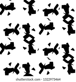 Abstract vector monochrome background. Halftone illustration pattern