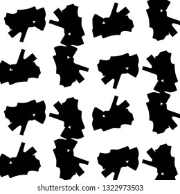 Abstract vector monochrome background. Halftone illustration pattern
