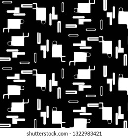 Abstract vector monochrome background. Halftone illustration pattern