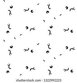 Abstract vector monochrome background. Halftone illustration pattern