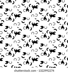 Abstract vector monochrome background. Halftone illustration pattern
