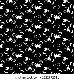 Abstract vector monochrome background. Halftone illustration pattern