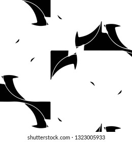 Abstract vector monochrome background. Halftone illustration pattern