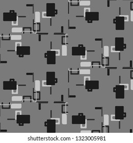 Abstract vector monochrome background. Halftone illustration pattern
