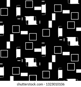 Abstract vector monochrome background. Halftone illustration pattern