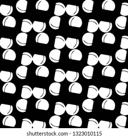 Abstract vector monochrome background. Halftone illustration pattern