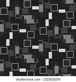 Abstract vector monochrome background. Halftone illustration pattern