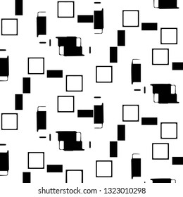 Abstract vector monochrome background. Halftone illustration pattern