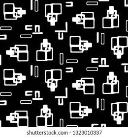 Abstract vector monochrome background. Halftone illustration pattern
