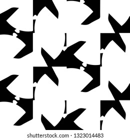 Abstract vector monochrome background. Halftone illustration pattern