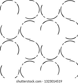 Abstract vector monochrome background. Halftone illustration pattern