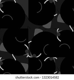 Abstract vector monochrome background. Halftone illustration pattern