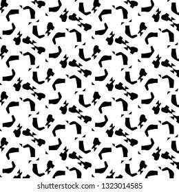 Abstract vector monochrome background. Halftone illustration pattern