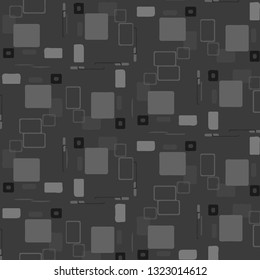 Abstract vector monochrome background. Halftone illustration pattern