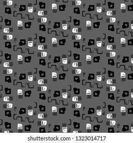 Abstract vector monochrome background. Halftone illustration pattern